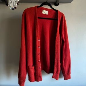 Kings way (Sears) Vintage Blood Orange Cardigan
